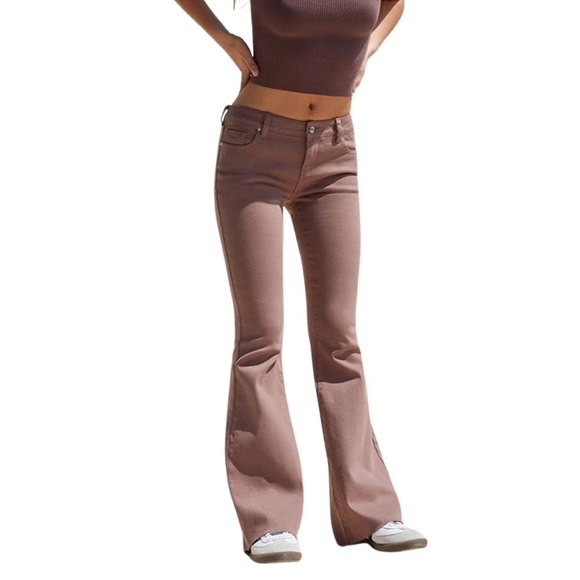 Pacsun Brown Stretch Low Rise Flare Size 25 - Picture 1 of 10